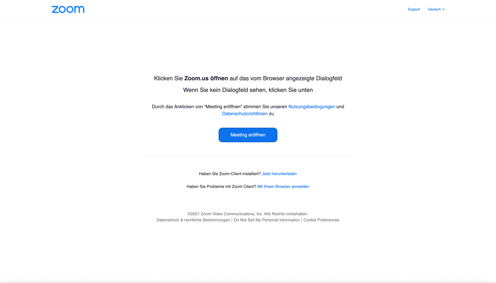 Klicken Sie unten auf "Mit Ihrem Browser anmelden".